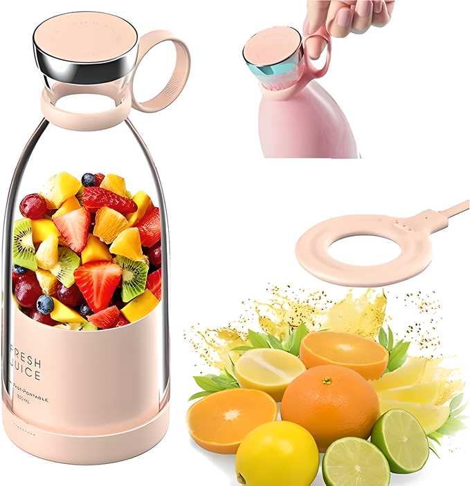 MIXEN Fresh Juice Portable Blender, 350ML Smoothie Blender Bottle