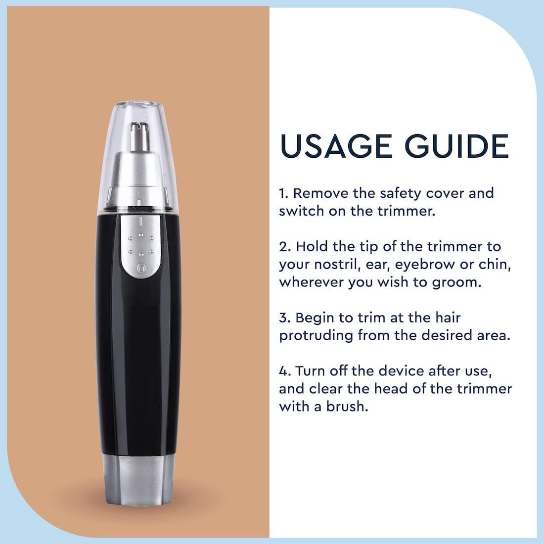 Attractive nose hair trimmer