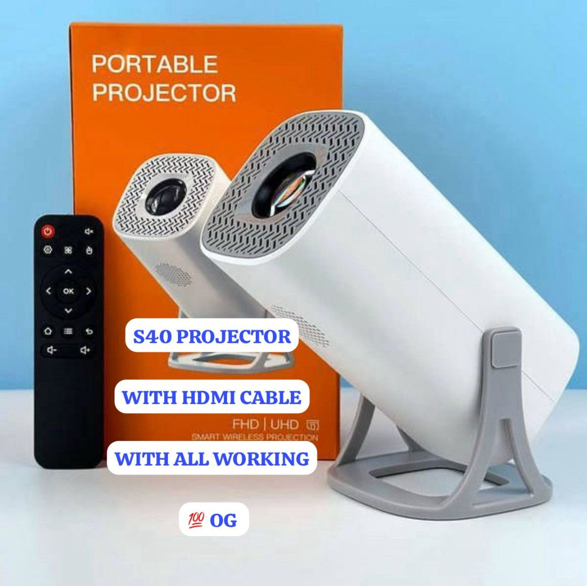 4K Portable Projector – Ultra HD Quality