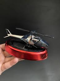 Solar Car Helicopter Air Freshener – Rotating Solar Car Decoration