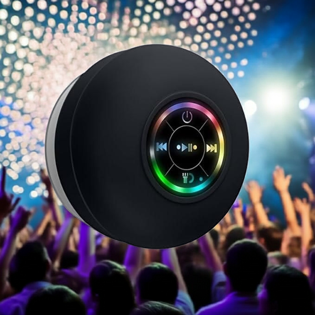 Large Suction Cup Waterproof Bluetooth Speaker